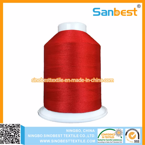 120d/2 4000 m 100 % trilobales Polyester-Stickgarn für Maschinenstickerei